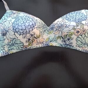 Floral Print Women's Bra